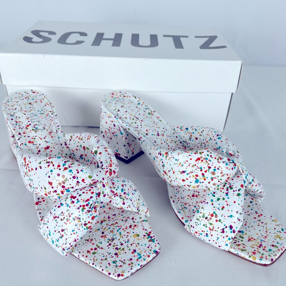 Schutz Butterfly leather sandal size 7.5